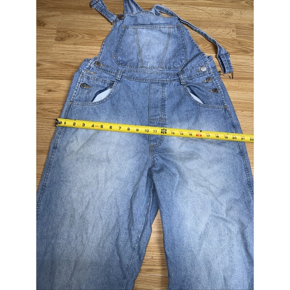 Vintage 80s Overalls Blue Denim London London Carpenter Cotton Size L - Picture 5 of 9